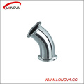 45 Degree Sanitary Stainless Steel Pipe Fitting Clamped Elbow